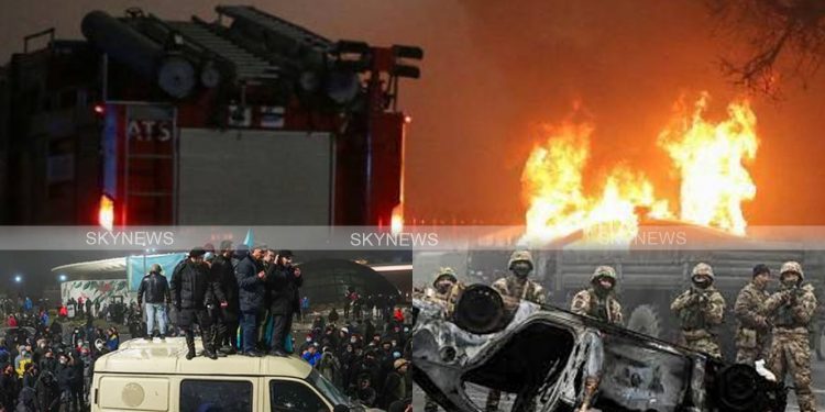 எரிவாயு விலை உயர்வை எதிர்த்து கஜகஸ்தான் போராட்டத்தில் போலீசார் உள்பட 12 பேர் பலியானர்